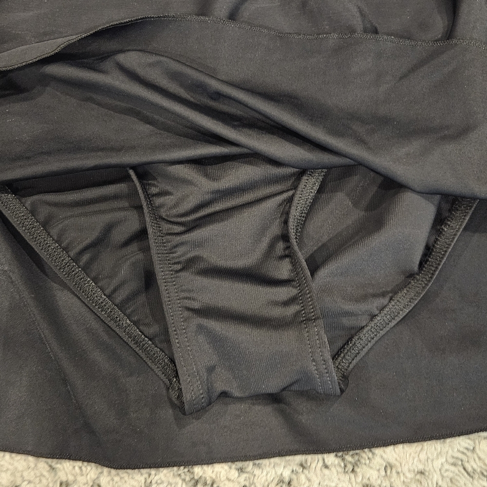 Miraclesuit Black Swim Mini Skirt Briefs SZ 16 Beach Vacation Pool - Picture 6 of 8